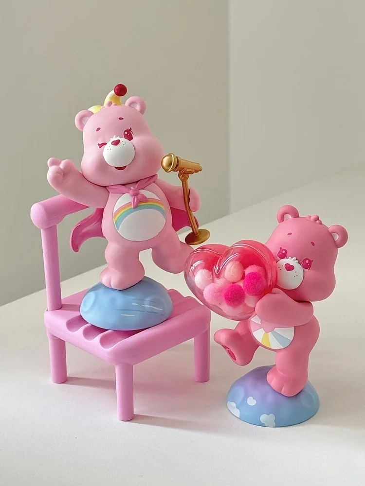 Фото Оригинальные фигурки CareBears Blind Box серии Healing Planet FUNISM, украшения для дома, детские игрушки, праздничные подарки №3