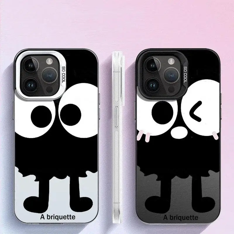 Милый чехол-яйжет с большим глазом для Apple iPhone 15 11 13 14 Pro Max 12 силиконовый чехол Plus