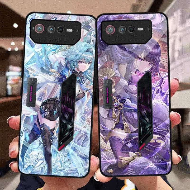 Чехол для Asus ROG 6, задняя крышка из закаленного стекла для Asus ROG 5 5S 3 2, стеклянный чехол для ROG6, защитный чехол для ROG5S, ROG5, ROG3, жесткий чехол s