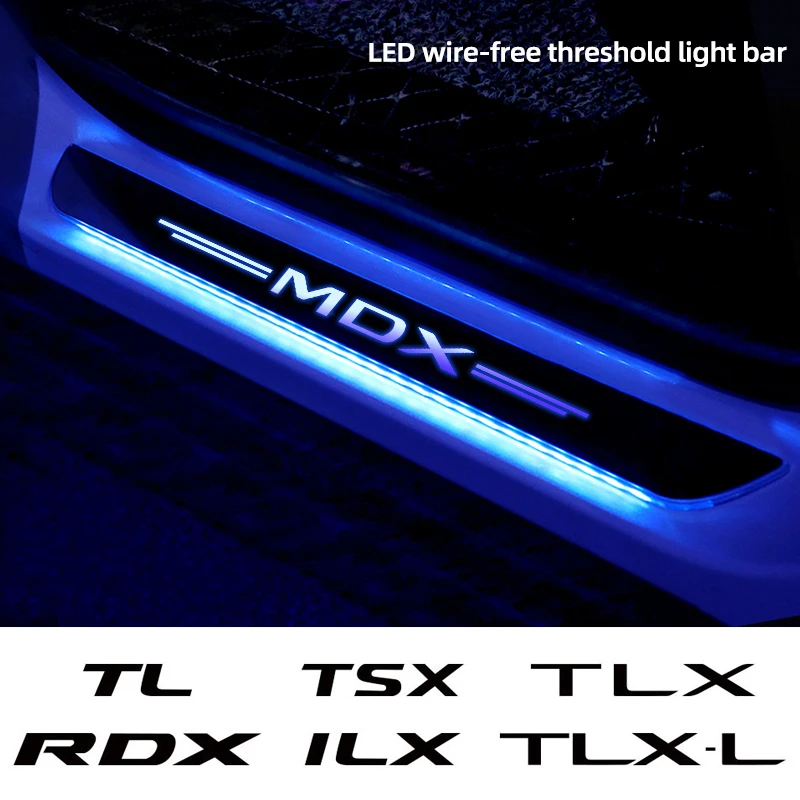 

Car Door Custom Lamps For Acura CDX ILX MDX NSX RDX RL RLX TL TLX TLX-L TSX ZDX 2018 Wireless Car LED Welcome Ambient Light