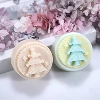 creative christmas tree silicone soap mold soap making kit handmade cake candle mold christmas gift craft supplies home decor