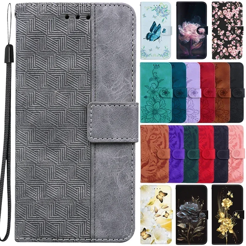 Фото S25FE Case for Samsung Galaxy S25 FE Magnetic Case for Samsung Galaxy S25 FE Fundas Geometric Textile Wallet Book Phone Cover №1