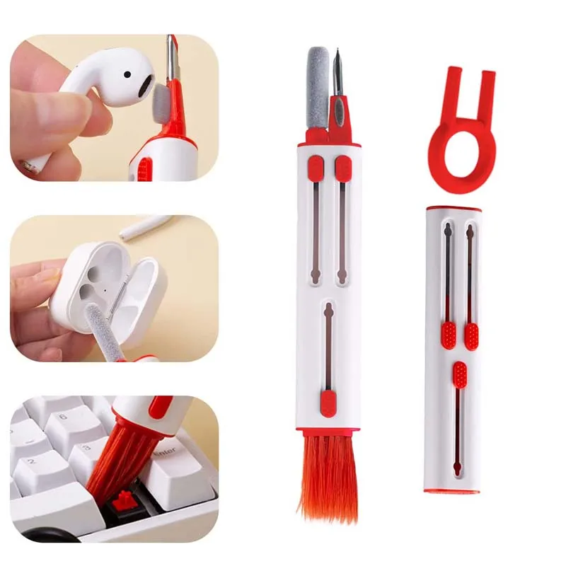 

Щетка для чистки компьютерной клавиатуры, набор для удаления пыли и наушников, гарнитура, наушники, камера для ноутбука, чистка клавиатуры