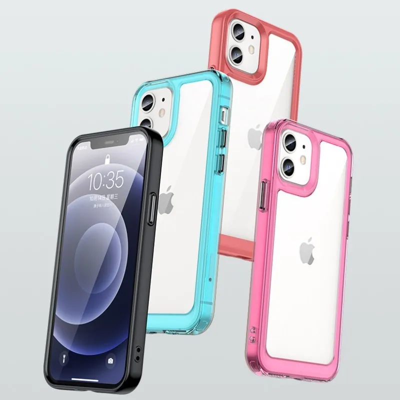 

Transparent Acrylic Space Shell Anti Drop Protective Cover Case For Iphone 14 13 12 11 Pro Max X XS XR SE 7 8 Plus New Products