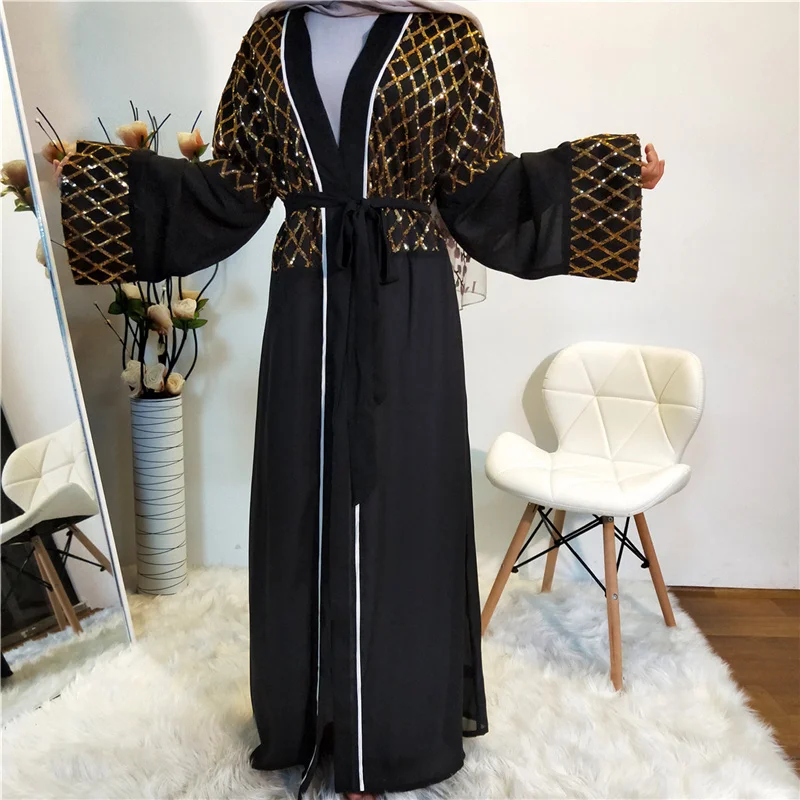 Рамадан, длинное арабское кимоно, Женский кафтан, Дубай, абайя для женщин, Пакистан, Турция, ислам, арабское мусульманское платье, кардиган