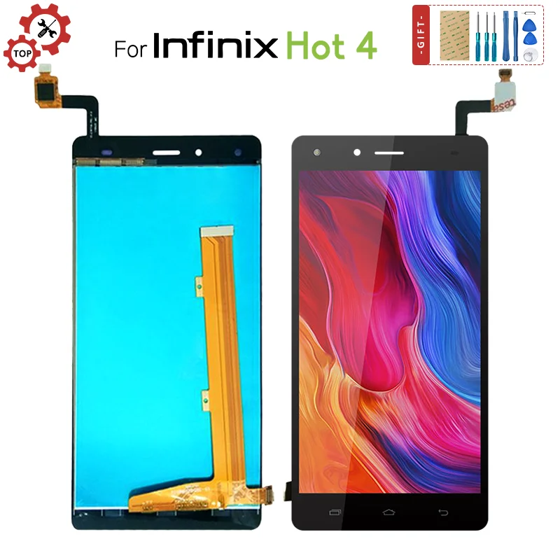 

5,5 "IPS LCD для Infinix Hot 4 LCD дисплей кодирующий преобразователь сенсорного экрана в сборе Замена для Infinix Hot 4 Screen Display