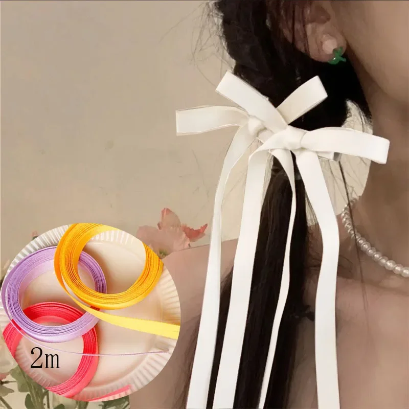 

Винтажная заколка для волос с большим бантом, Длинная лента, заколка-Пряжка, повязка на голову для женщин и девушек, аксессуары для волос, свадебная бижутерия, плетеная лента для волос