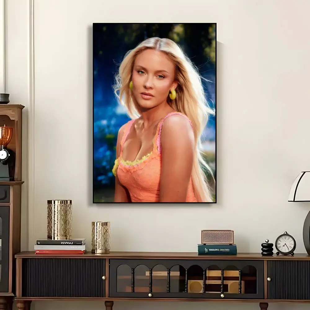 Фото Постер с изображением Zara Larsson Midnight Sun, наклейка с принтом, водонепроницаемое настенное искусство для гостиной, спальни, домашнего декора №5
