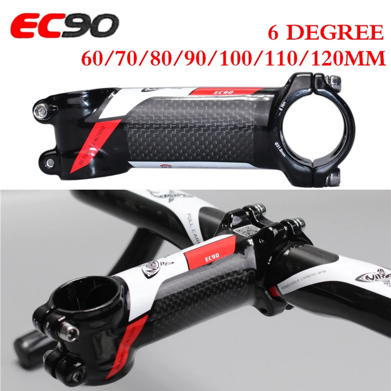 EC90 MTB Power углеродное волокно руль для велосипеда ствол 6 градусов дорожный горный