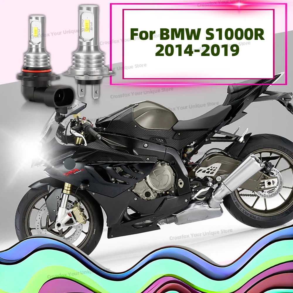 

Мотоциклетные фары 6000K светодиодные лампы для мотоциклетных фар для BMW S1000R 2014 2015 2016 2017 2018 2019