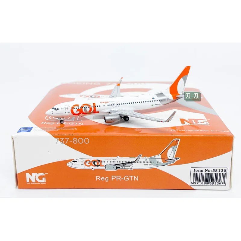 Фото Масштабная модель самолета NG 1/400 Gore Airlines B737-800 PR-GTN из литого сплава, коллекционный декоративный предмет, подарок №1