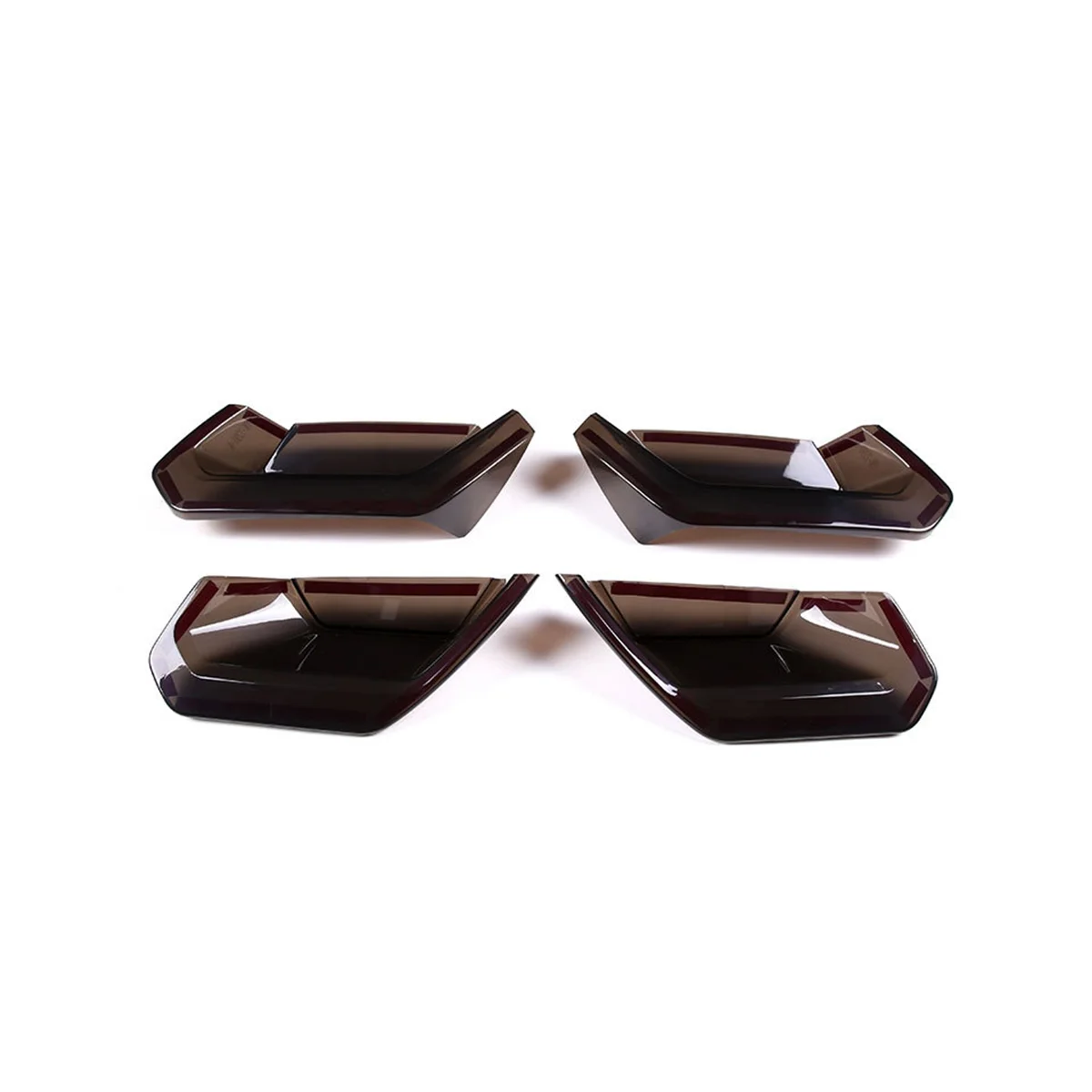 

For C7 2014-2019 Car Rear Tail Light Cover Rear Fog Lamp Cover Trim Sticker Accessories - Smoked Black