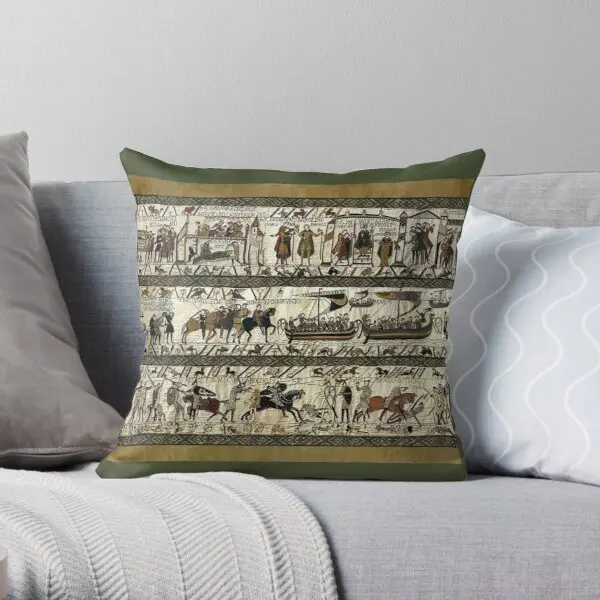 

Bayeux Tapestry Printing Throw Pillow Cover Bed Case Decor Hotel Cushion Fashion Car Home Throw Bedroom Pillows not include