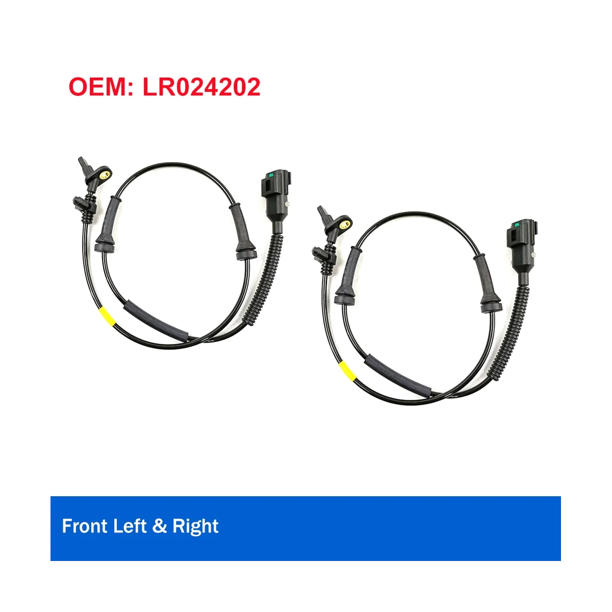 

2PCS Front Right & Left ABS Wheel Speed Sensor for Land Rover Range Rover Evoque LR024202