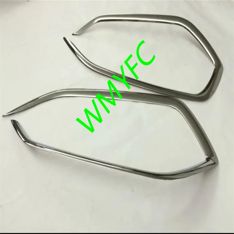 

For Hyundai Tucson 2015 2016 -2018 Front Head Fog Light Foglight Lamp Chrome Cover Trim Insert Accent Styling Garnish Molding