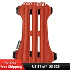 Защита для стрельбы из лука, мягкая замшевая кожа, защита для стрельбы из лука с регулируемыми ремнями, подходит для защиты рук