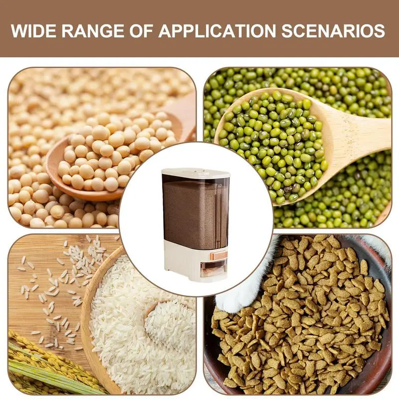 Диспенсер для риса герметичный диспенсер сухих круп зерна влагостойкий кухонный