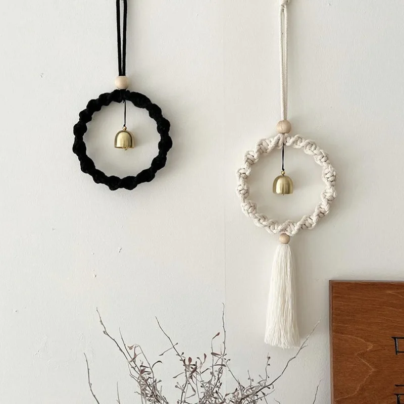 

Simple Wind Chimes Hanging Ornaments Woven Diy Hanging Wind Chime Wall Pendant Home Living Room Balcony Office Room Decor Gifts