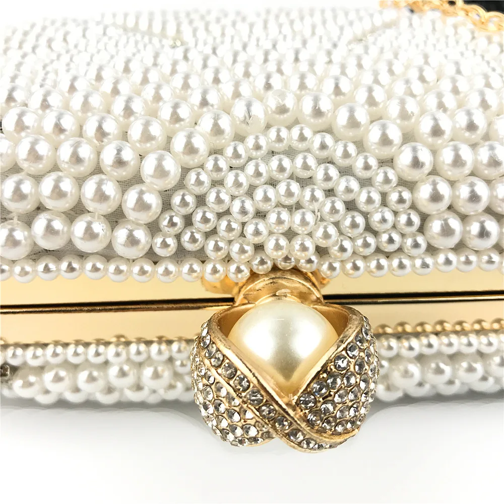 Сшитое вручную банкетное платье с жемчужной дизайнерской сумкой женские