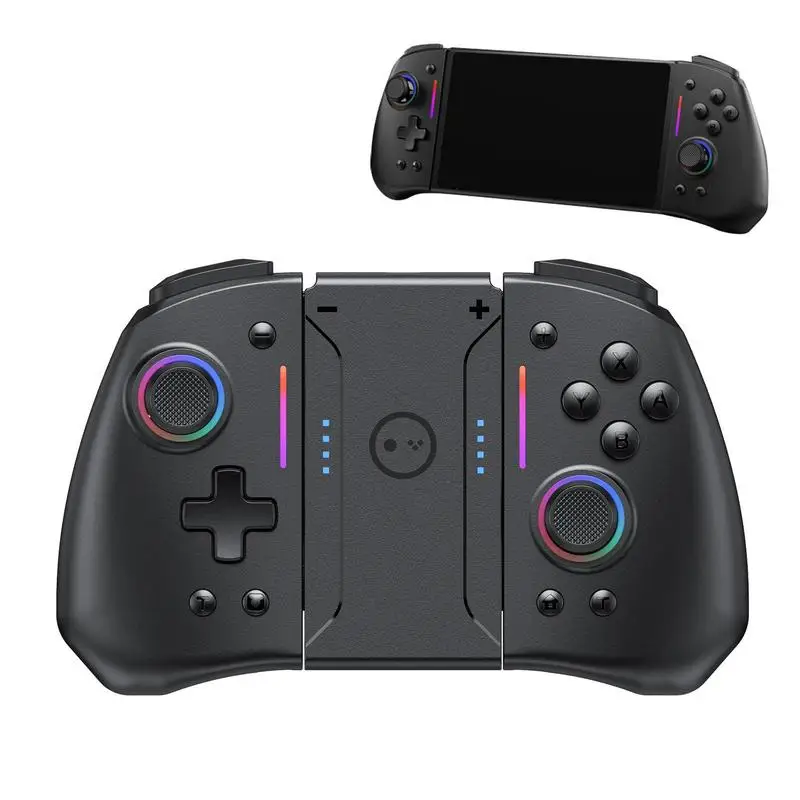

RGB Game Controller Gyroscope Wireless Adjustable Game Controller For NS Switch Multiplayer Dual Motor Vibration Battery Gamepad