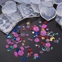 internet celebrity 3d nail art decorations silicone mold diy mini uv resin epoxy flowers cats shape jewelry pendants making tool