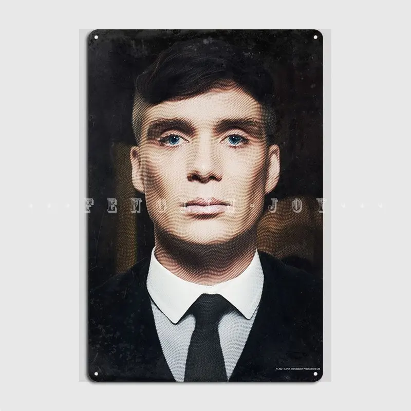 

Thomas Shelby Portrait Metal Sign Cinema Kitchen Bar Cave Printing Painting Décor Tin Sign Posters