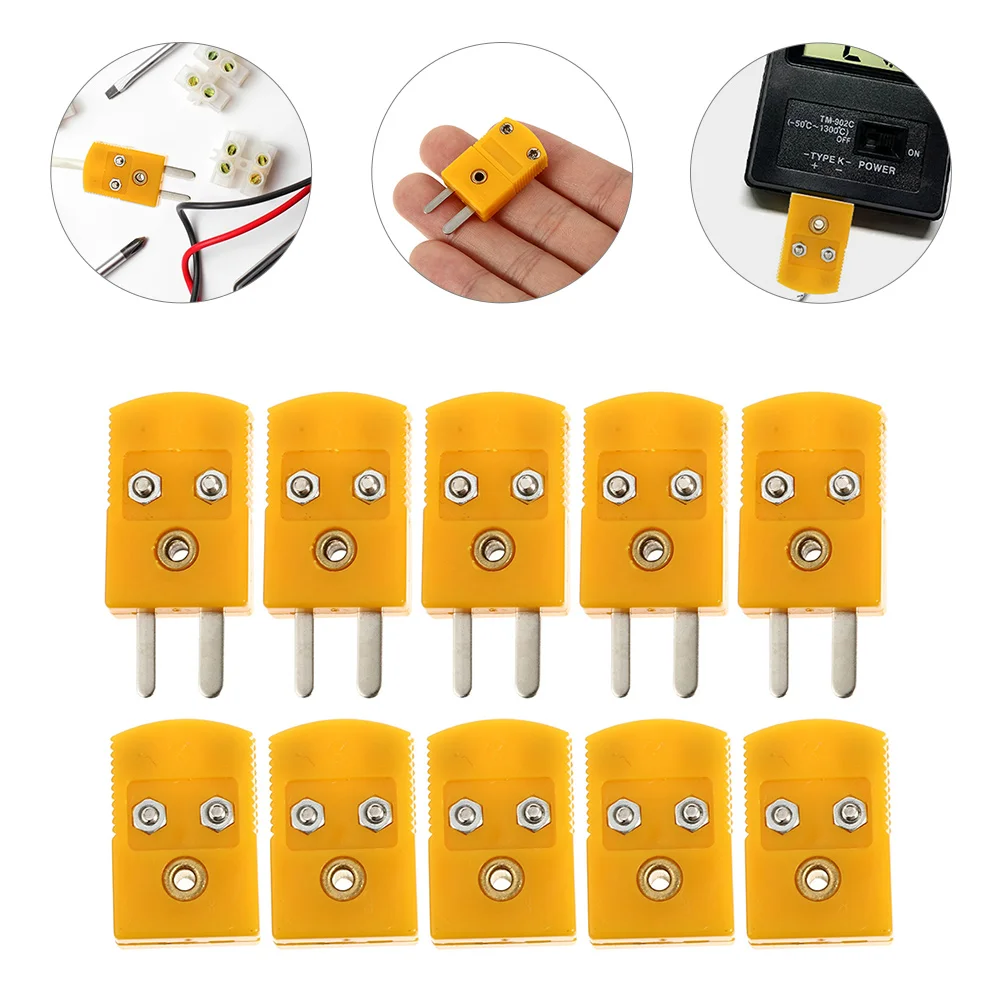 

5 Sets Type K Thermocouple Plug Wire Connectors Thermocouple Joint Male Female Adapter Jst Connector