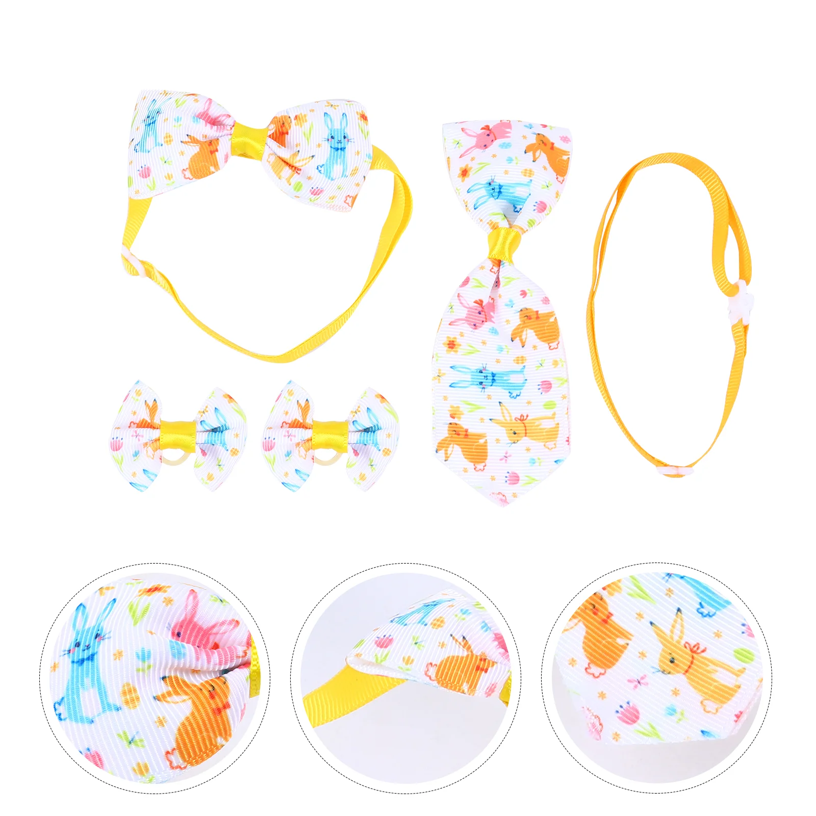 

8Pcs Costume Collars Bow Ties Set Cat Collar Ties for Party Favor