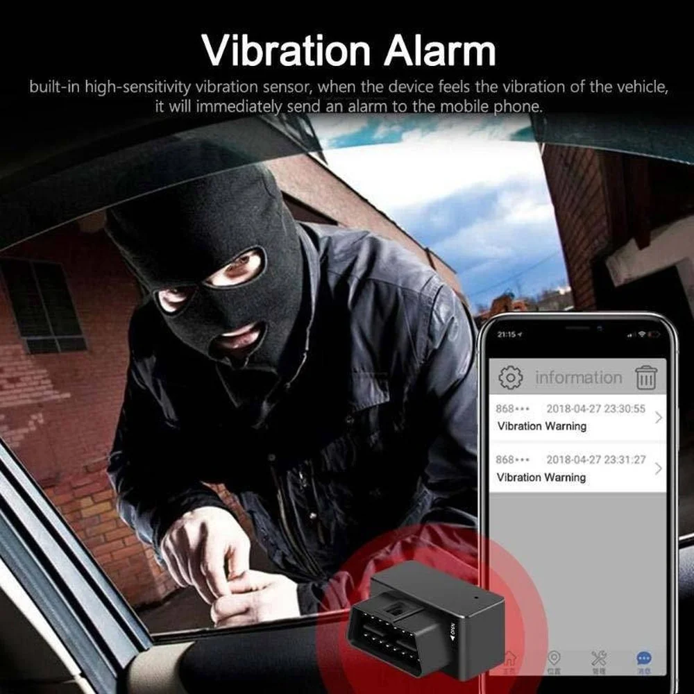 Автомобильный GPS-трекер мини-устройство для отслеживания автомобиля GSM 16 Pin OBD2