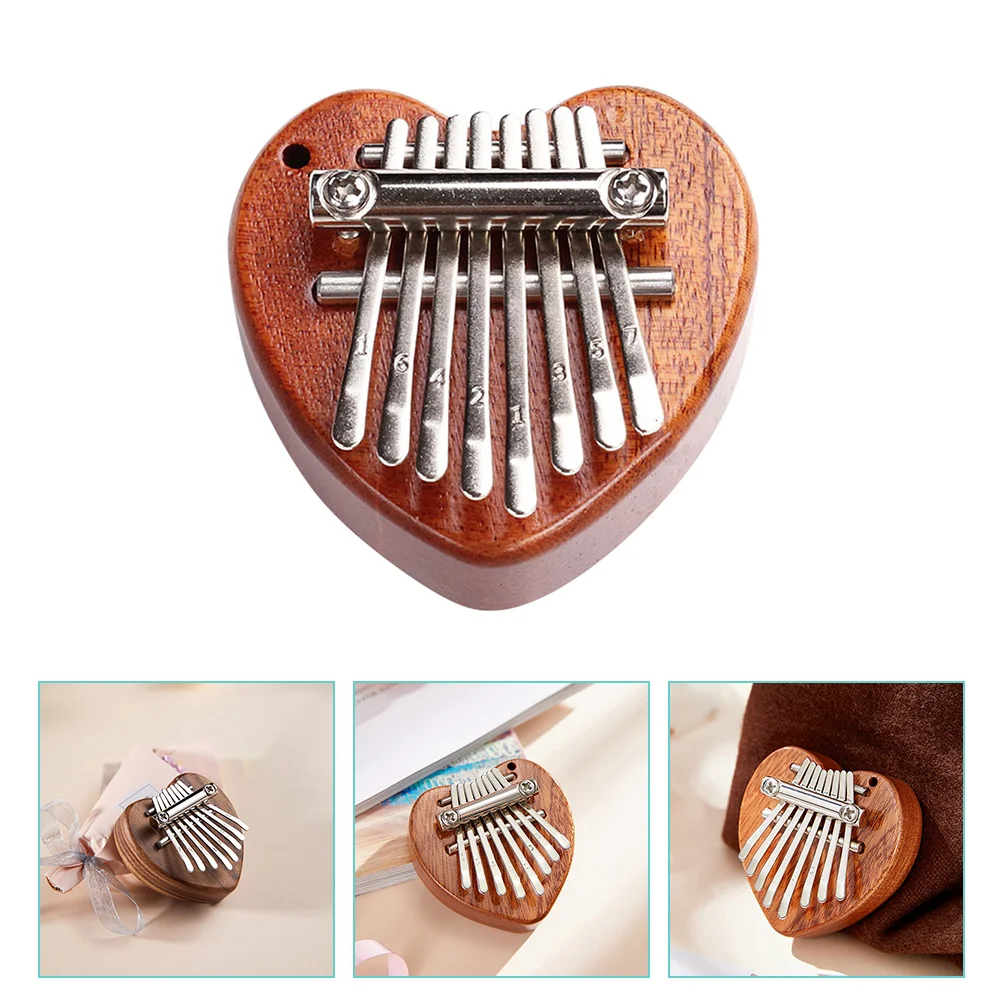 

1 Set Interesting Mini Finger Piano Small Kalimba Wood Kalimba Mini Thumb Piano