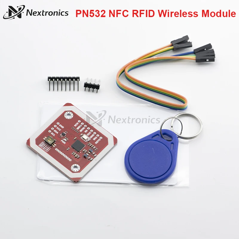 Фото Комплект модуля беспроводного считывателя/записывателя NFC RFID PN532 V3 13,56 МГц I2C SPI HSU с антенной PCB и картой S50 для Arduino №2