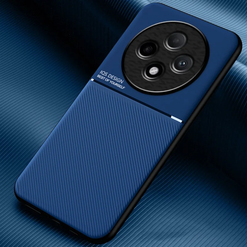 Кожаный чехол для телефона OPPO Reno 12 F Φ с магнитным держателем мягкий силиконовый