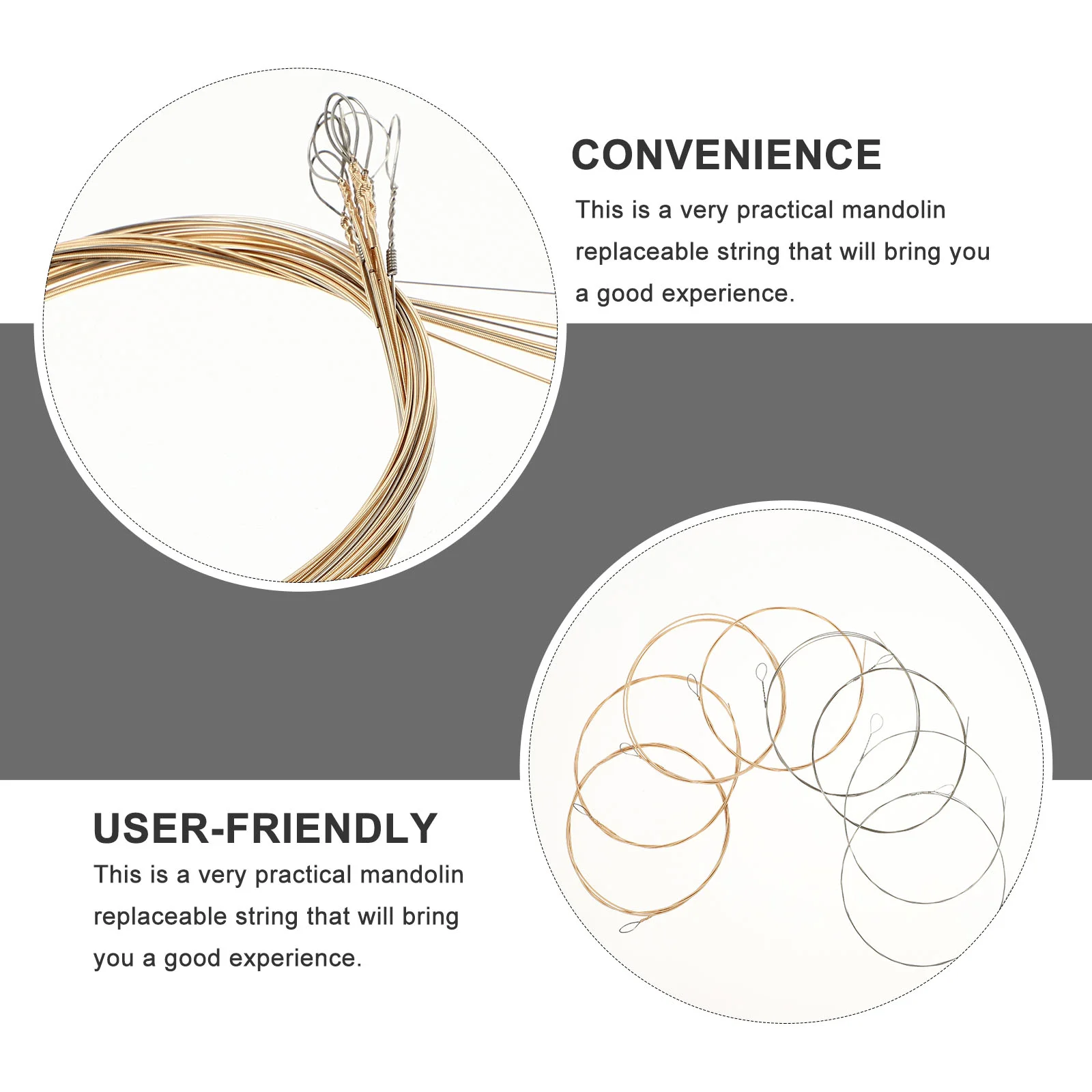 8 шт. струны мандолины для гитары Barbante сменные аксессуары замена деталей