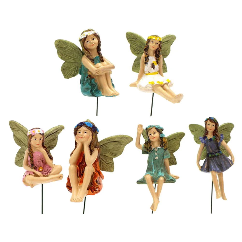 

Fairies Miniature Mini Flower Figurines Figurine Accessories Decor Ornaments Figure Micro Statuedecoration Landscape Outdoor