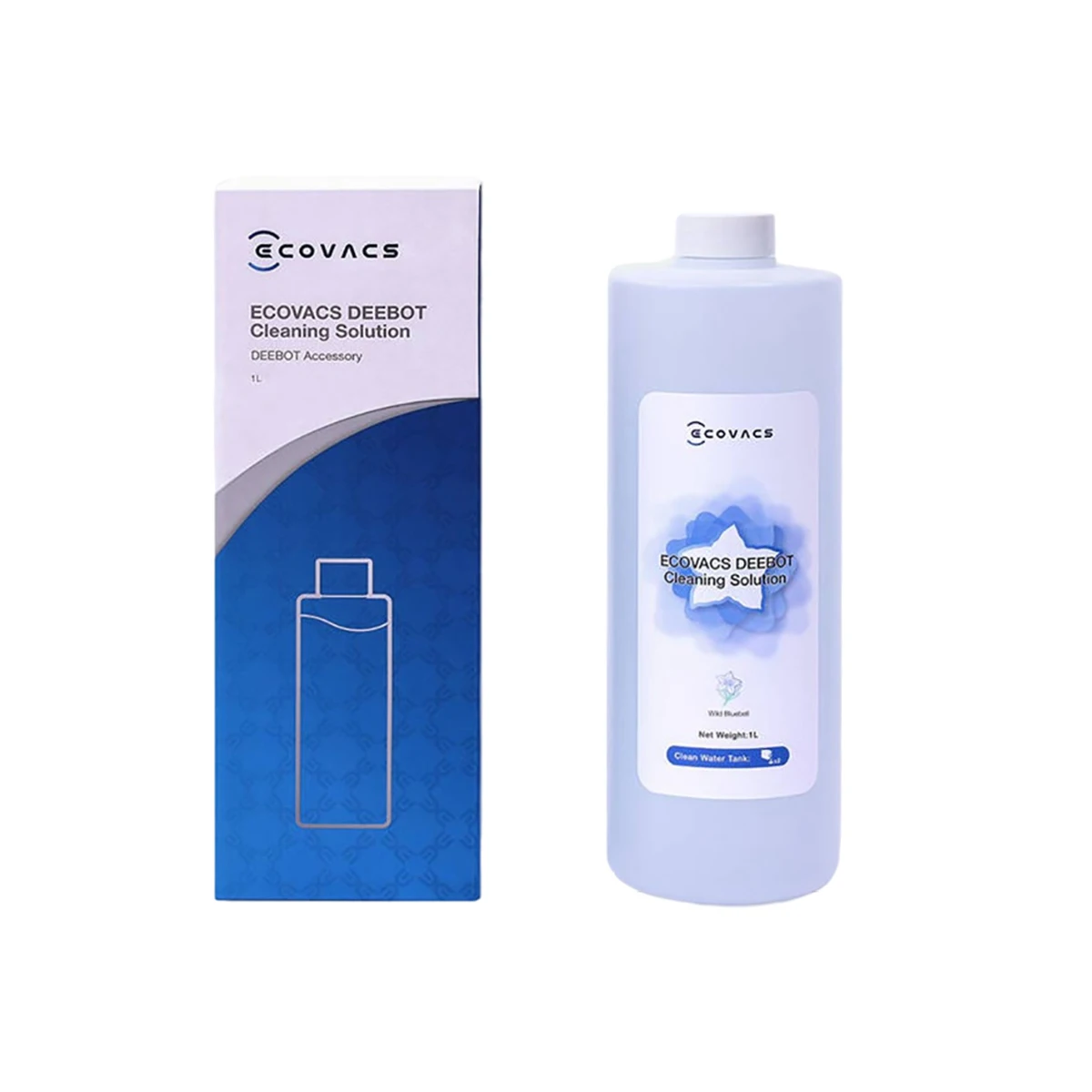 1L Original cleaning fluid for ECOVACS DEEBOT X1 OMNI Blue Campanula Fragrance