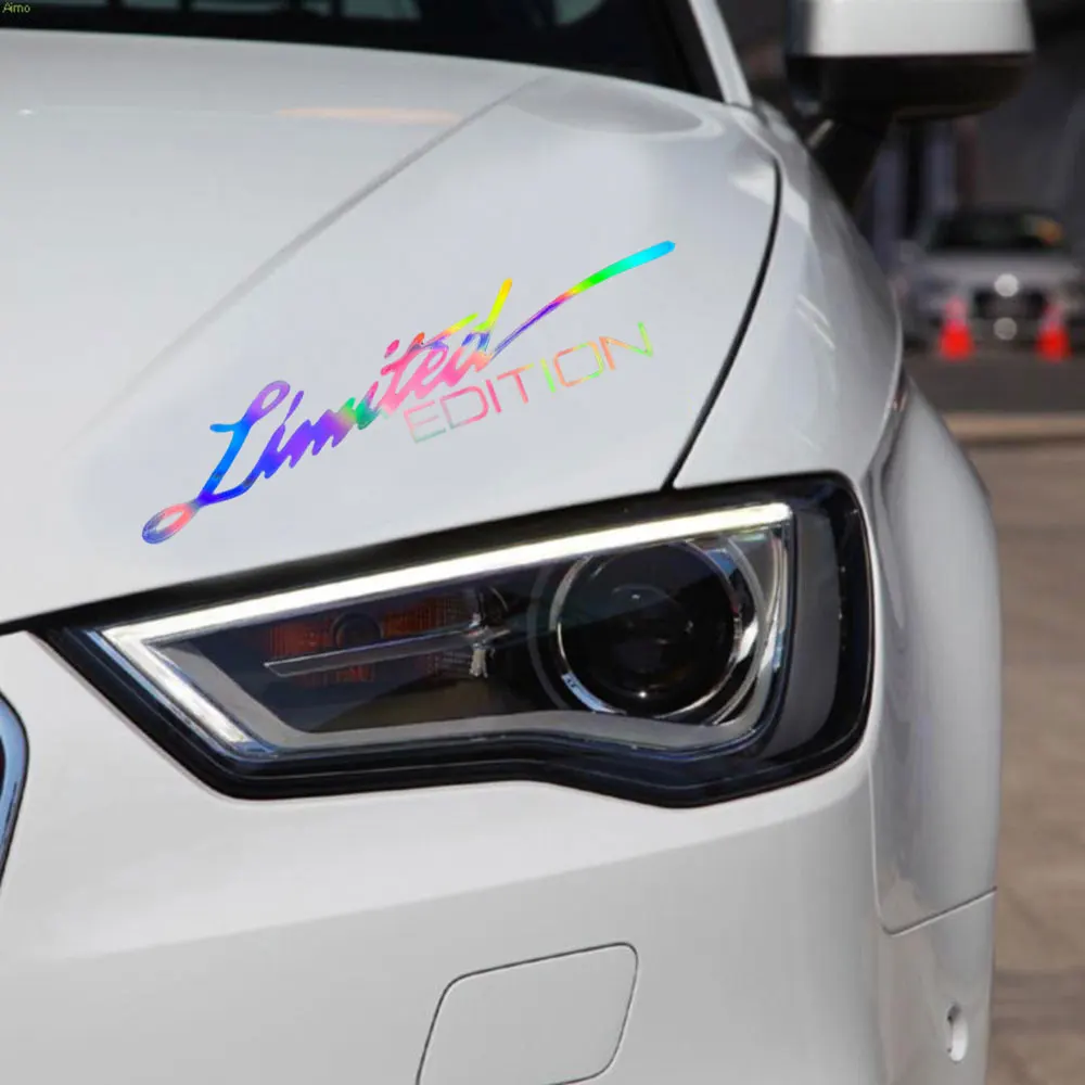 

1 Pair LIMITED EDITION Car Sticker Colorful Laser Car Motocycle Reflective Sticker Decals for Lada Toyota Chevrolet Hyundai
