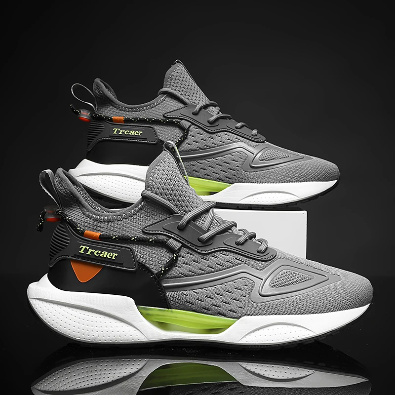 

Модные мужские кроссовки для бега Скелет углеродная обувь для бега износостойкая подошва Спортивная мужская обувь Удобная верхняя обувь