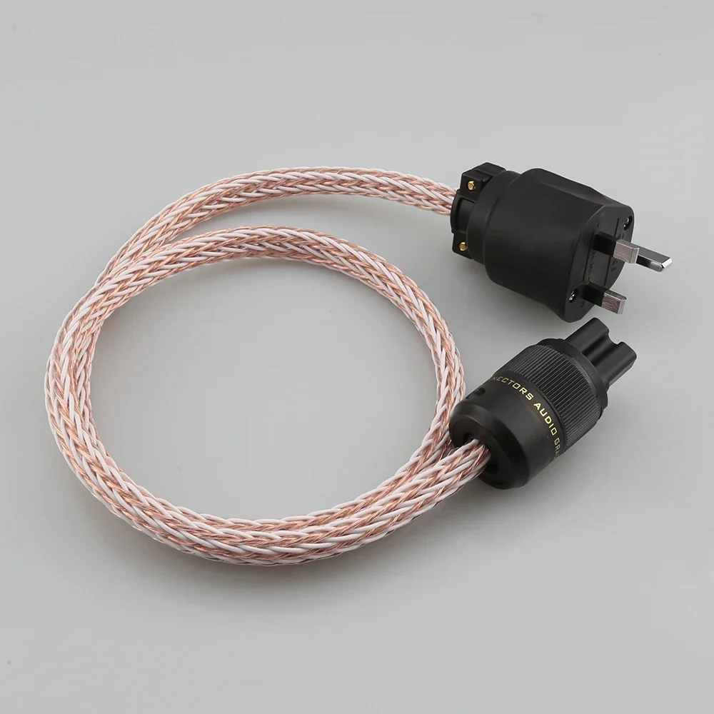 HIFI 12TC Кабель питания Высокое качество 6N OCC Hi-Fi Шнур с Великобританией 13A AC IEC