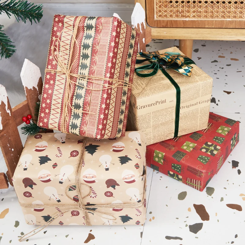 Новые рождественские украшения подарочная коробка цветная рождественская елка