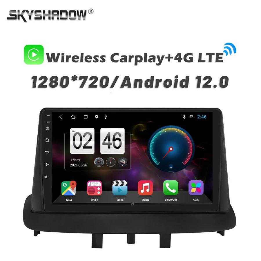 1280*720 360 камера CanBus 8GB + 128G Android 12 0 автомобильный DVD-плеер GPS WIFI Bluetooth 5 RDS радио для Renault