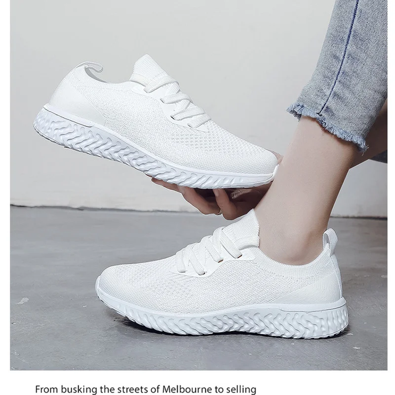 

Women Casual Sneakers For Women Lace Up Mesh Breathable Sport Flats Shoes Fashion Comfort Walking Shoes Ladies Vulcanized Shoes