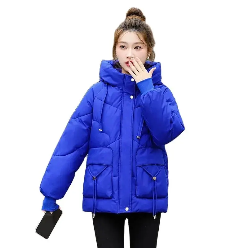 

Loose Hooded Down Cotton-padded Jacket 2023 Winter Explosions Casual Loose Fashion Small Fragrance Warm Cotton Coat Womens Tide.