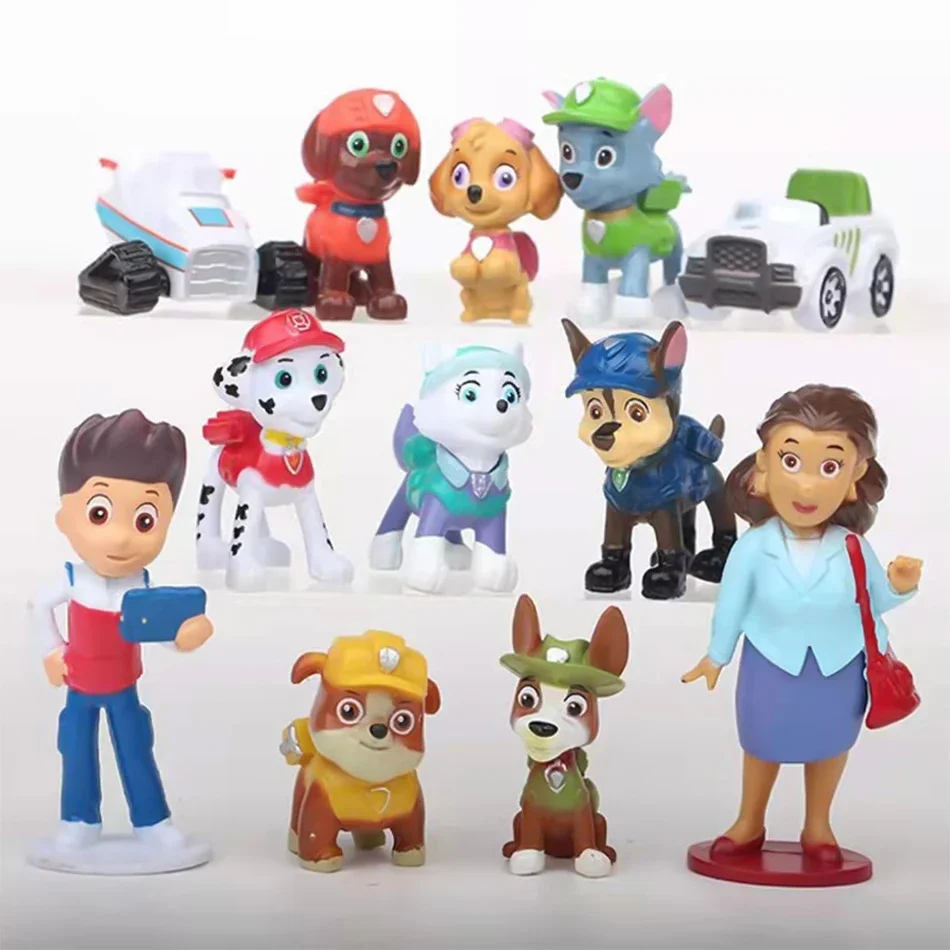 Фото Набор из 12 фигурок-игрушек «Щенячий патруль» (Paw Patrol) — мини-куклы-персонажи, декор, игрушки для щенков, подарок на день рождения №2