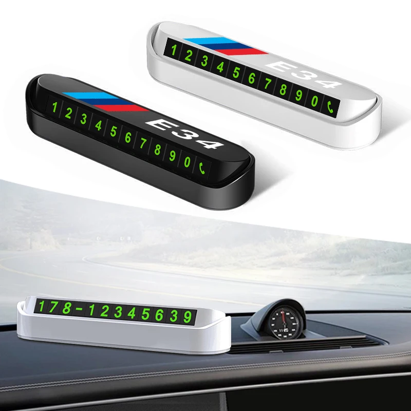 

Temporary parking card car license plate phone number card hidden switch For BMW E36 E38 E39 E46 E63 E64 E65 E66 E82 E83 EE88 Z4