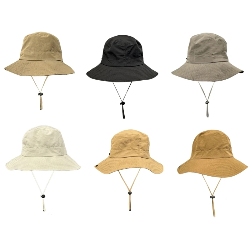 

Упаковываемая рыболовная шляпа с широкими полями, солнцезащитная шляпа для джунглей, шляпа от солнца для верховой езды, походов,