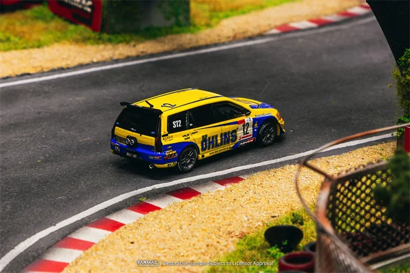 Модель автомобиля Tarmac Works 1:64 Lancer Evolution Wagon Super Taikyu Series 2006 литая под давлением