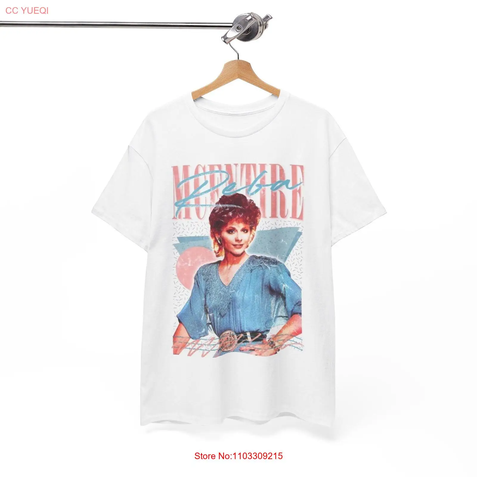 Футболка Reba mcwhole неоновая рубашка ВИНТАЖНЫЙ ПЛАКАТ тяжелая хлопковая футболка