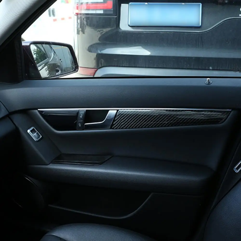 

Door Interior Trim 4Pcs/Set Inner Panel Sticker for Mercedes-Benz W204 07-14