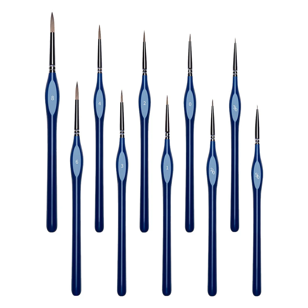 

Brushes Fine Brush Pens Drawing Detail Tip Journaling Paintbrushes Oil Painting Watercolor Miniature Pointed