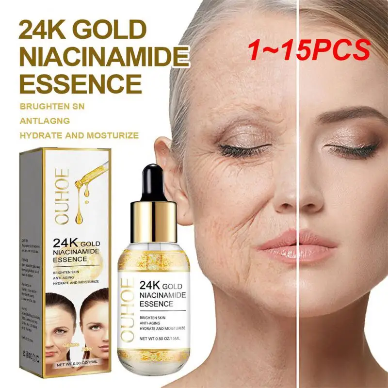 

1~15PCS Fade Fine Lines Liquid Anti-wrinkle Shrinkage Pore Tight Lifting Hyaluronic Acid Liquid Vitamin C Aloe